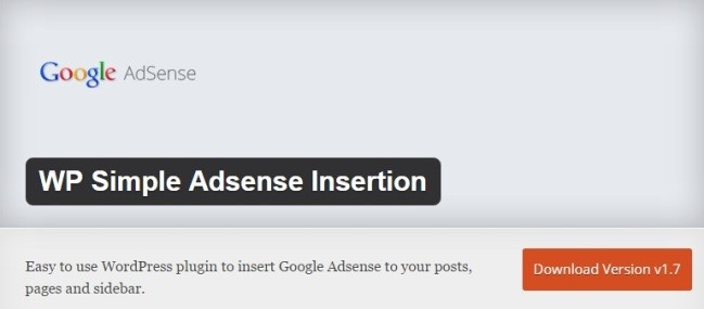 plugin adsense wordpress WP Simple AdSense Insertion